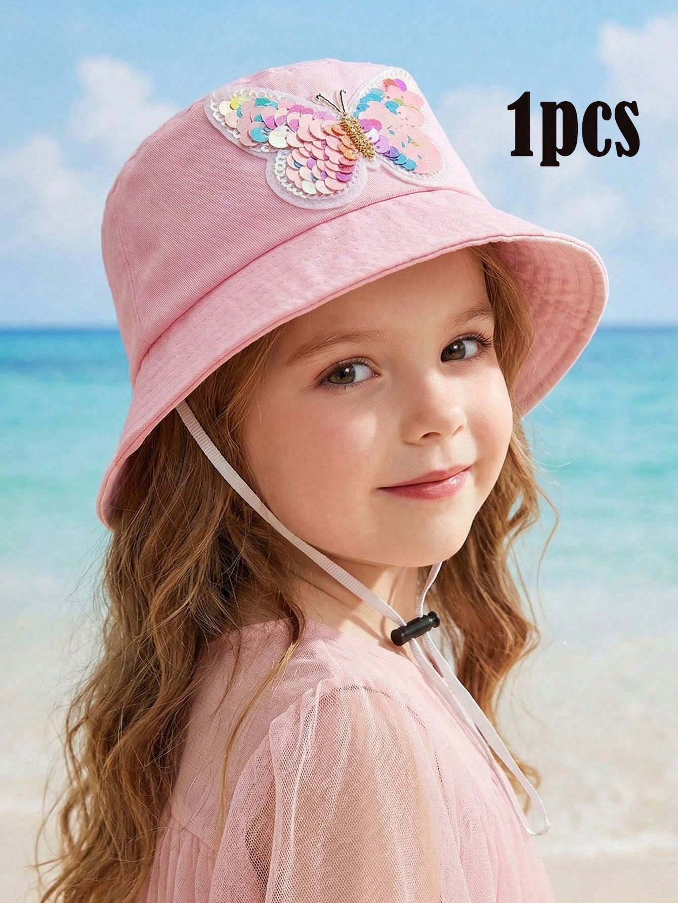 1pcs 3-8Y Girls Sequined Butte - مراجعة Fishing Hat وسعره