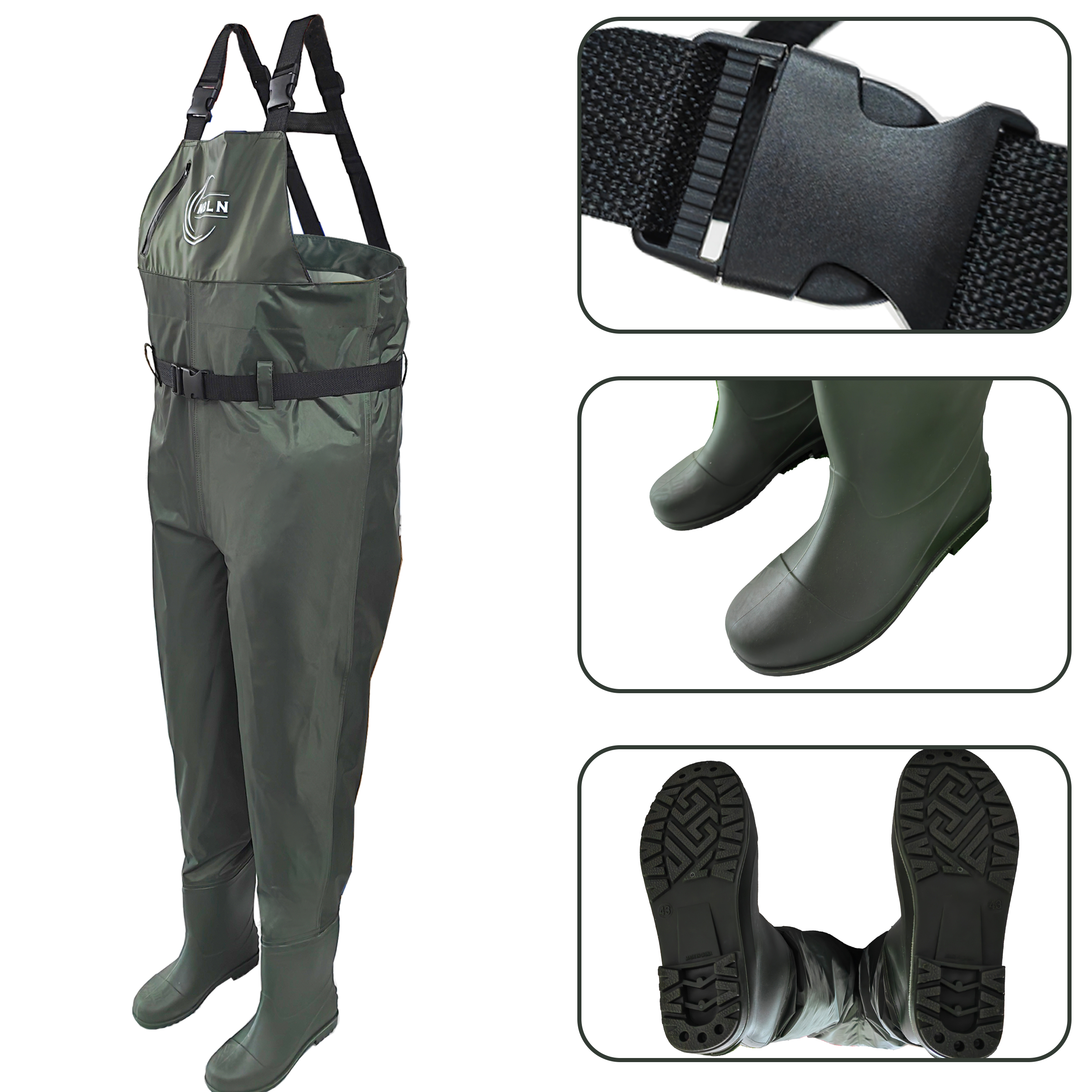 MBLN Fishing Chest Waders with - مراجعة Fishing Waders وسعره
