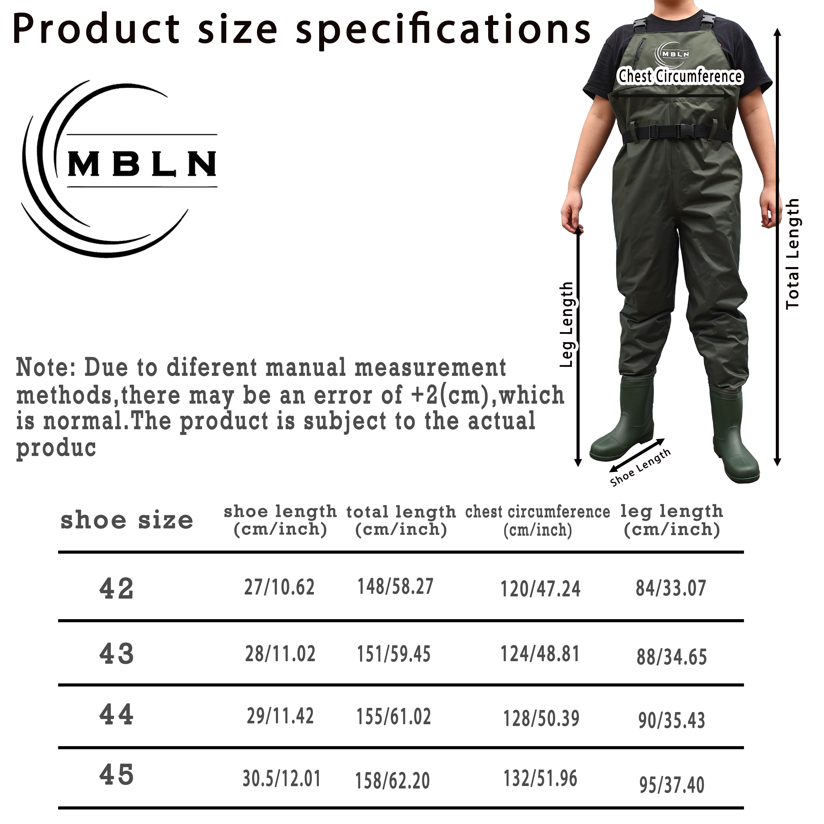 MBLN Fishing Chest Waders with - مراجعة Fishing Waders وسعره