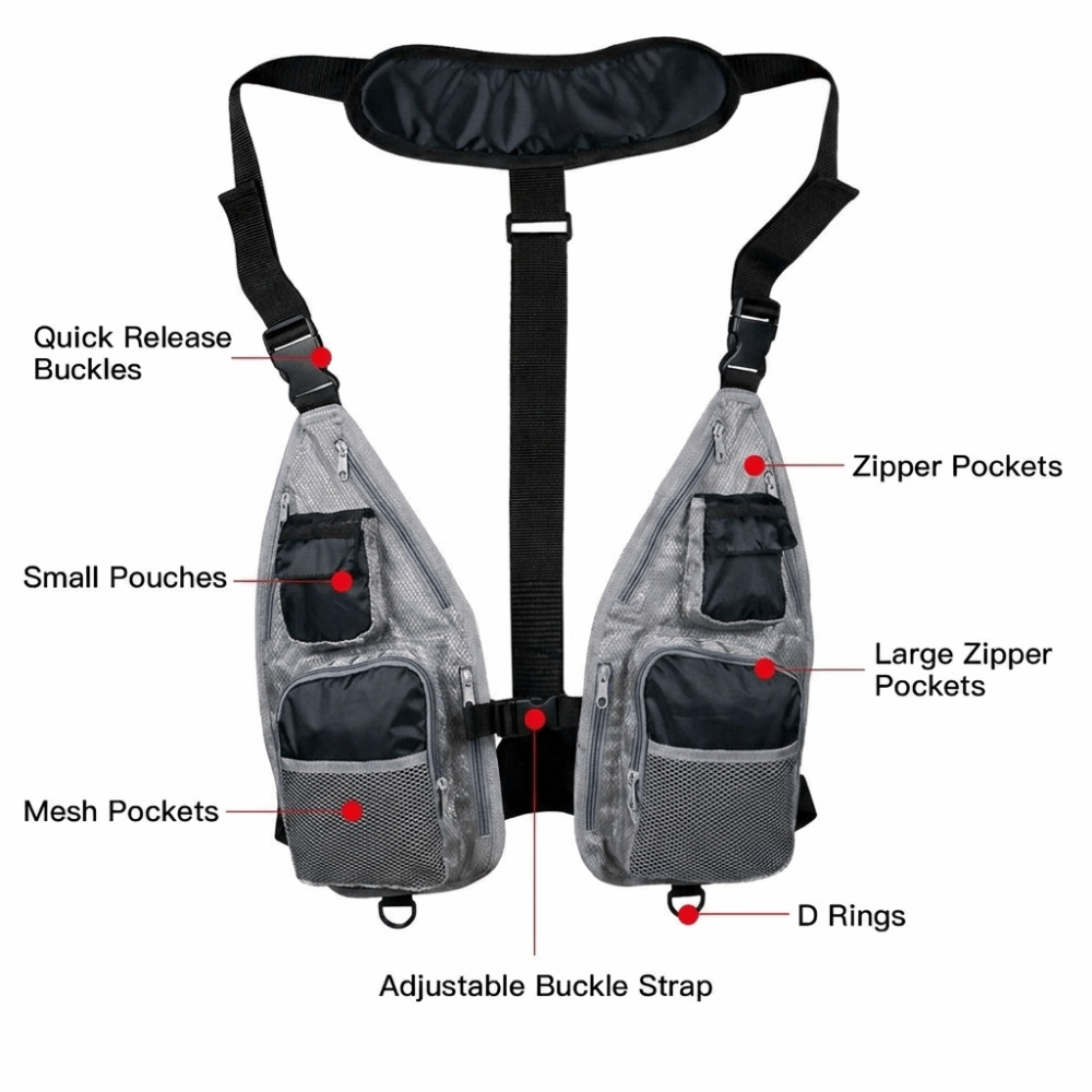 Durable Quick Dry Fishing Vest - مراجعة Fishing Vest وسعره