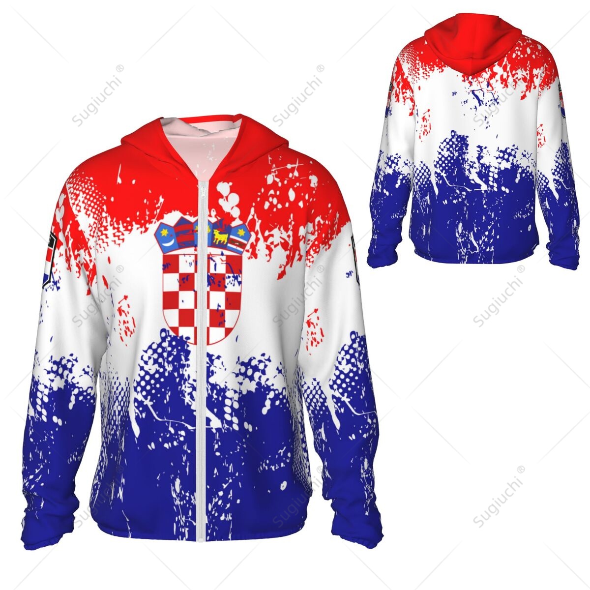 Croatia Flag Sun Protection Ho - مراجعة Fishing Hoodie وسعره