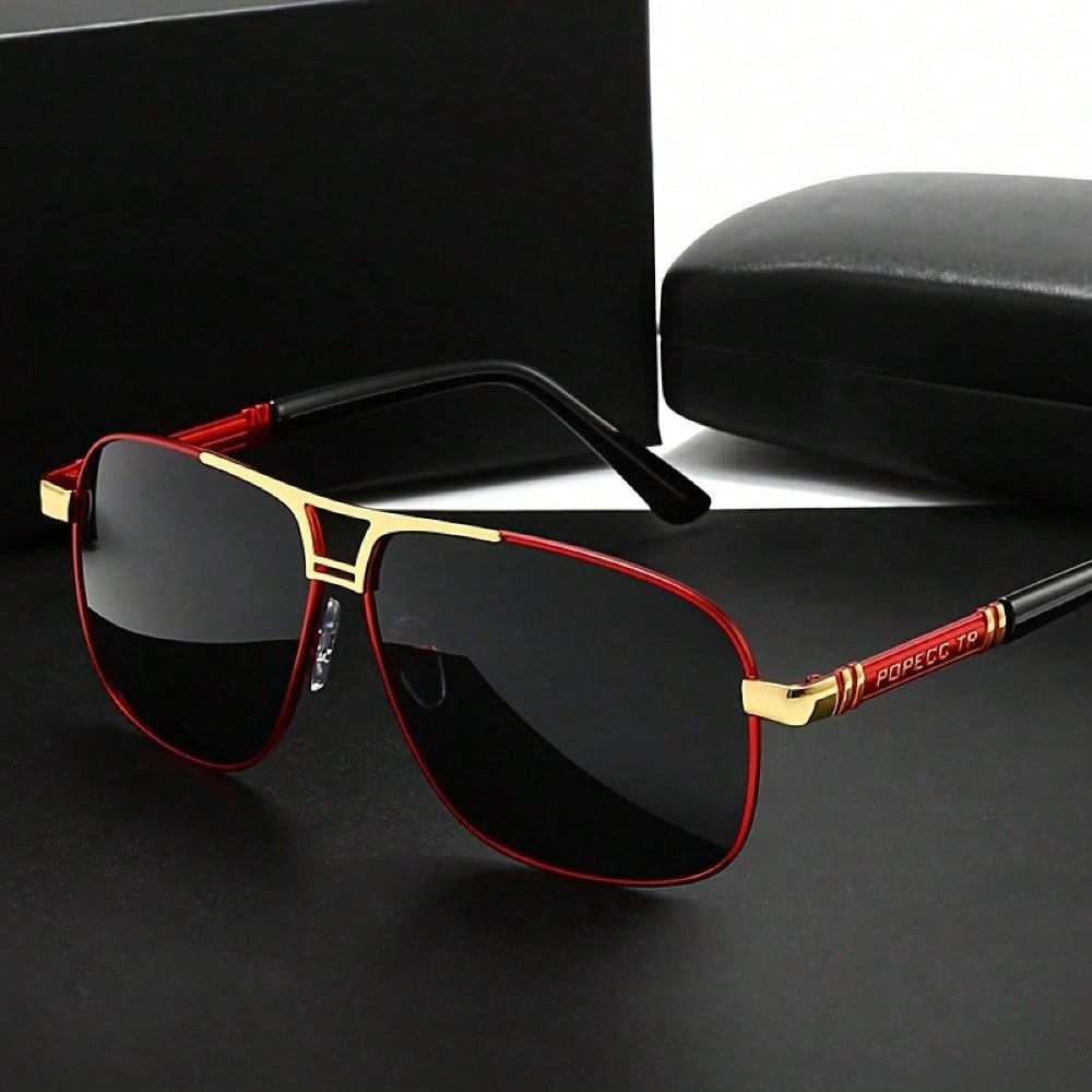Large Metal Polarized Men And  - مراجعة Fishing Sunglasses Polarized وسعره
