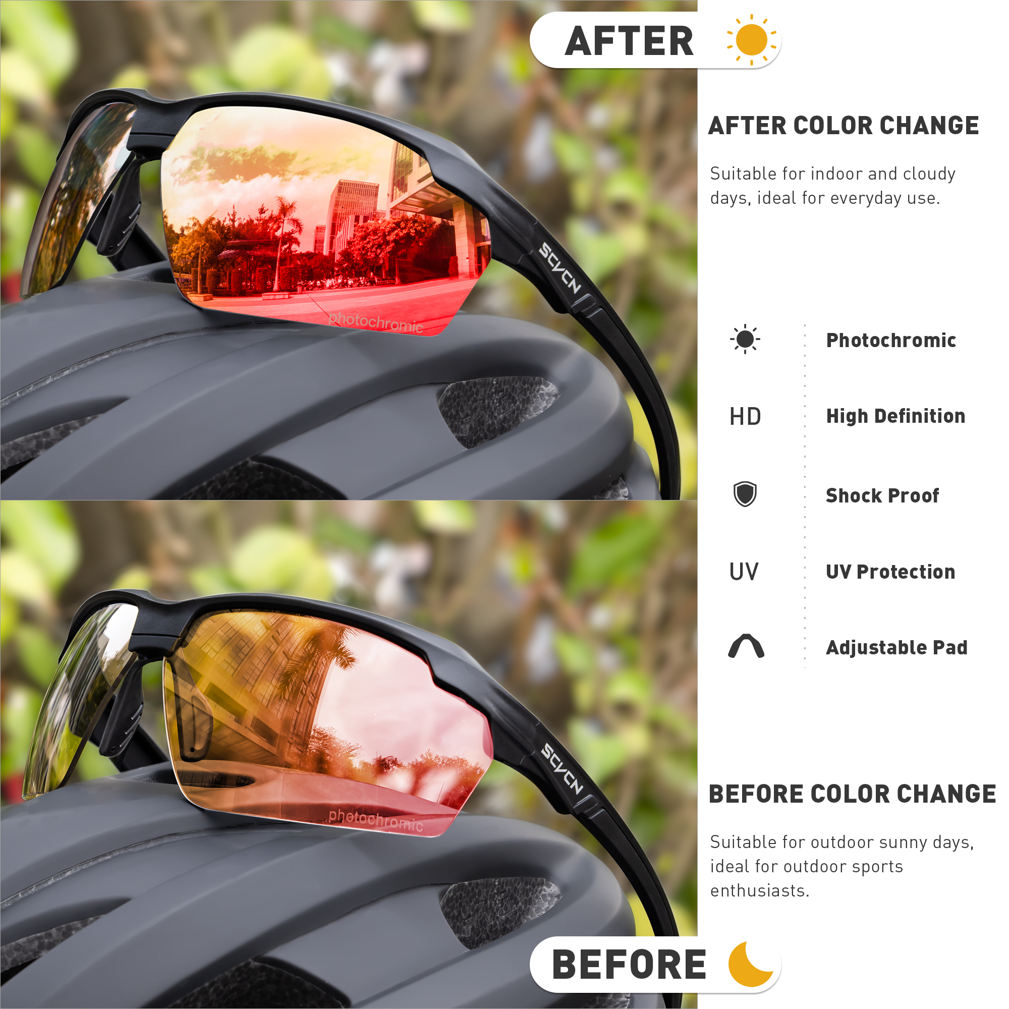SCVCN Camping Goggles Women Sp - مراجعة Fishing Sunglasses Polarized وسعره