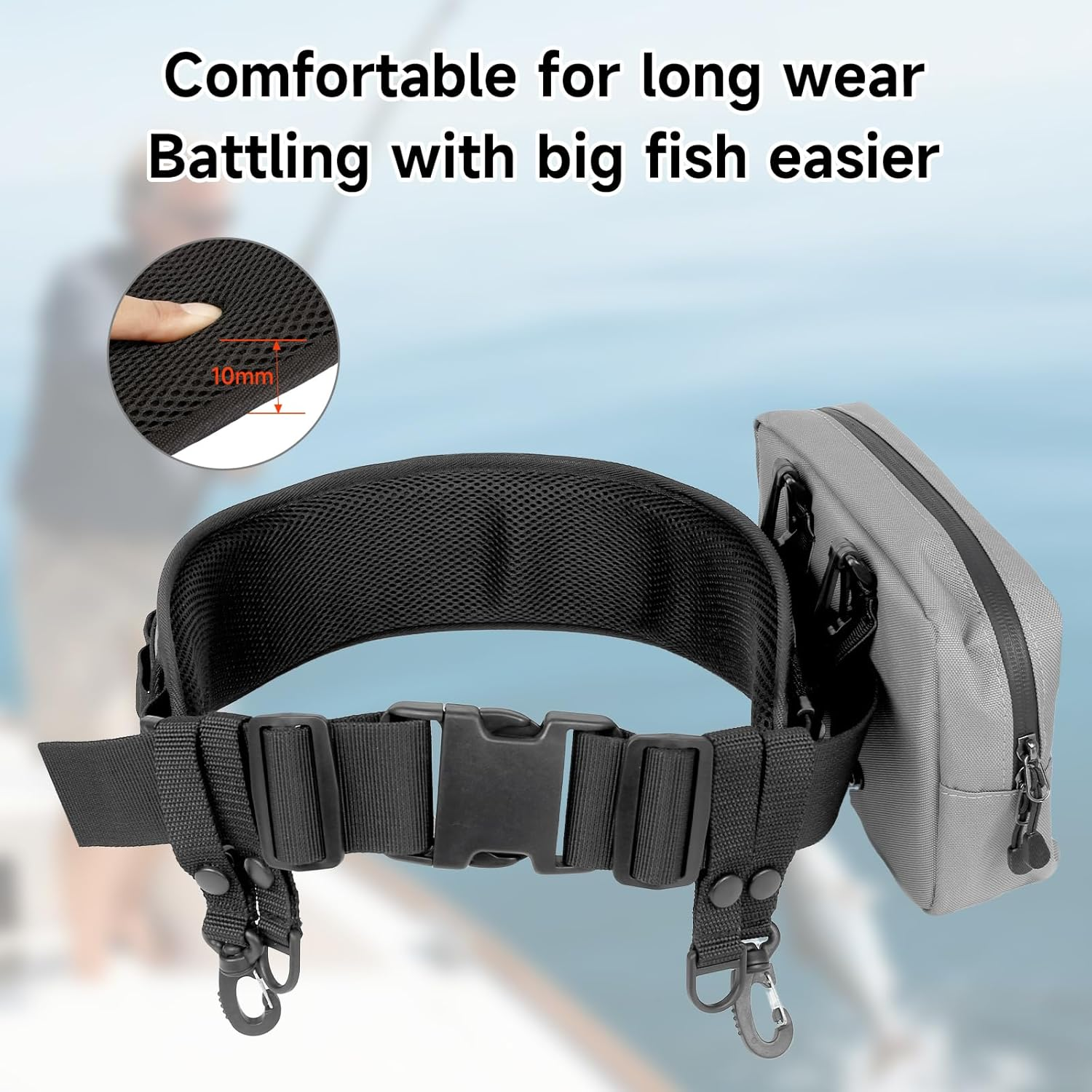 SANLIKE Fishing Belt Rod Holde - مراجعة Fishing Belt وسعره