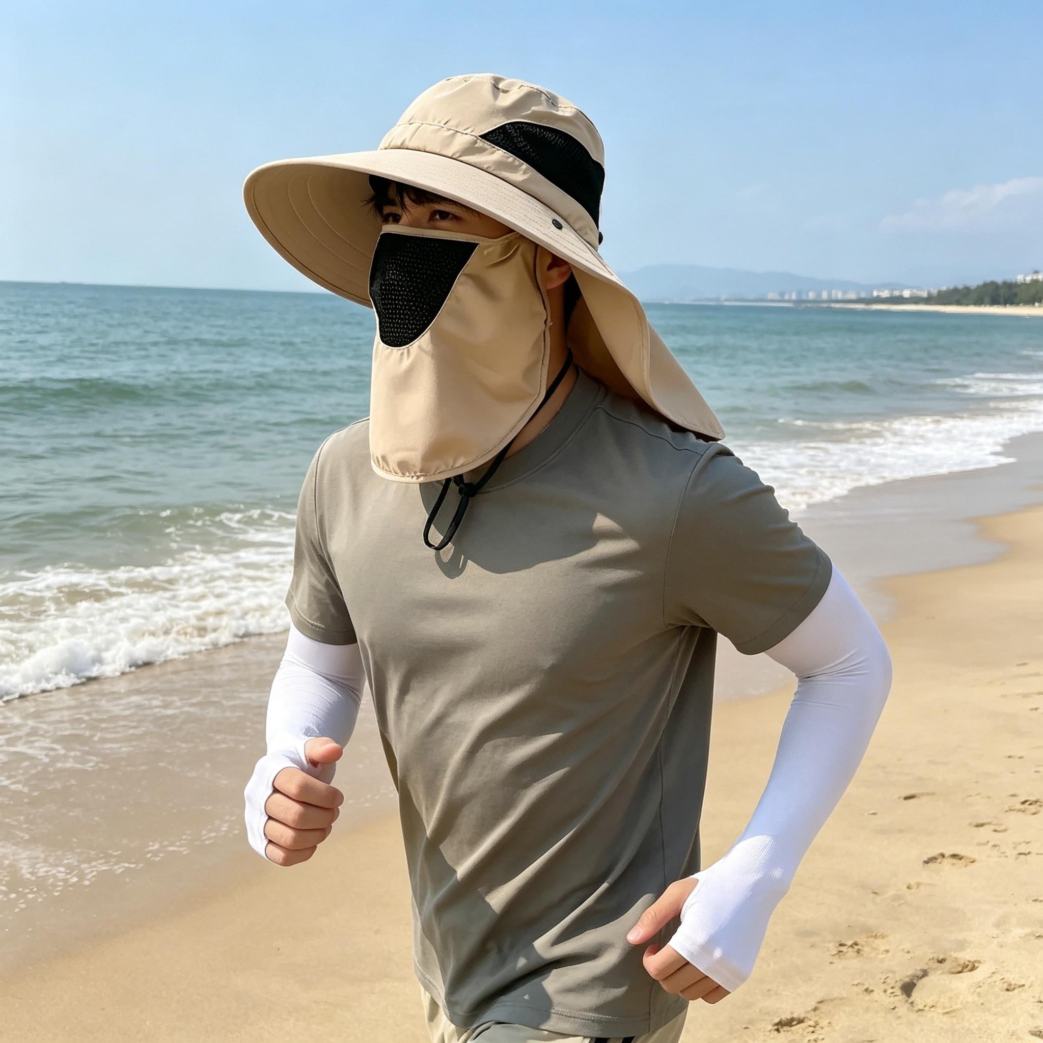 Full Face Neck Coverage Sun Ha - مراجعة Fishing Hat وسعره
