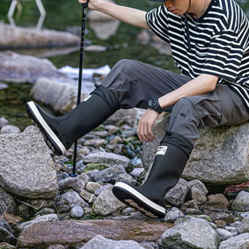 Couples High Top Rain Shoes An - مراجعة Fishing Boots وسعره