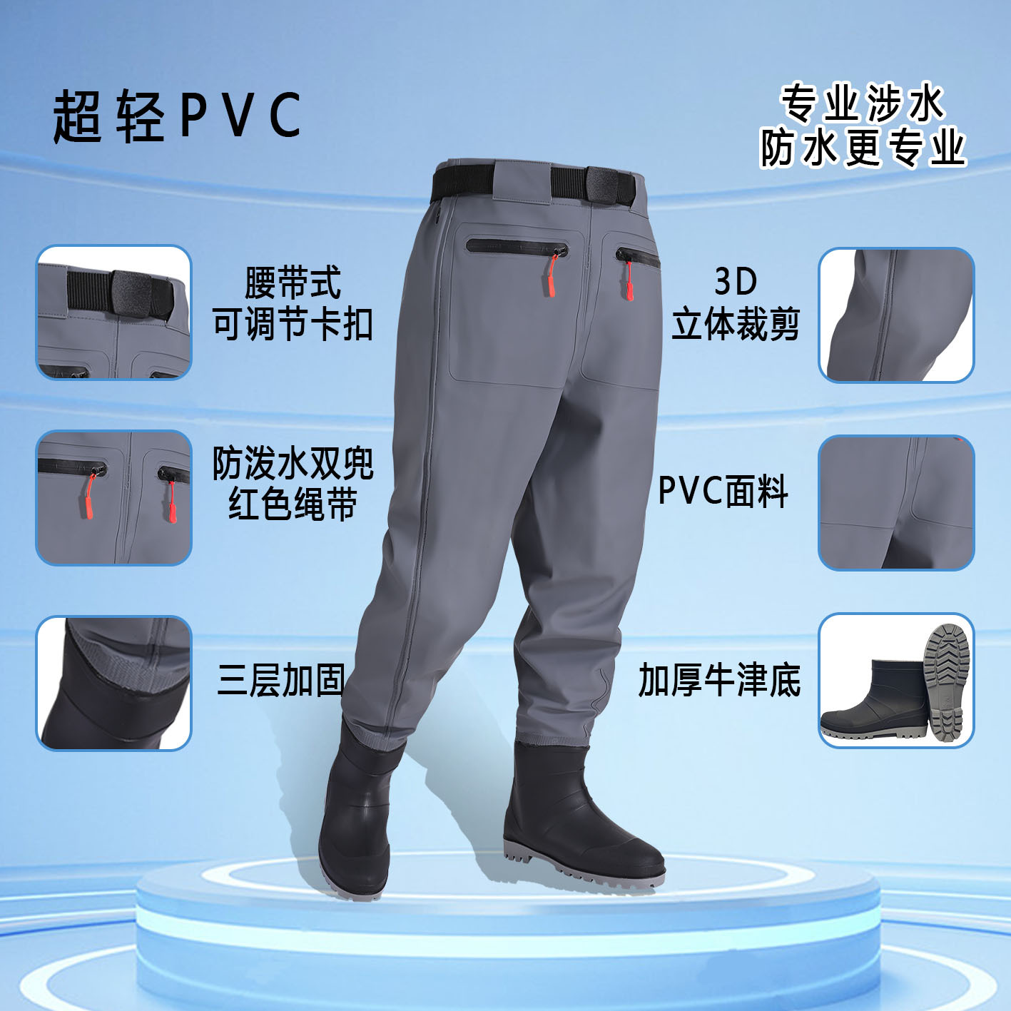 Men's Waterproof Fishing Wadin - مراجعة Fishing Pants Waterproof وسعره