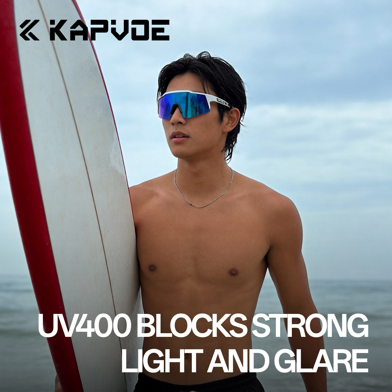 KAPVOE UV400 Anti-glare Surfin - مراجعة Fishing Sunglasses Polarized وسعره