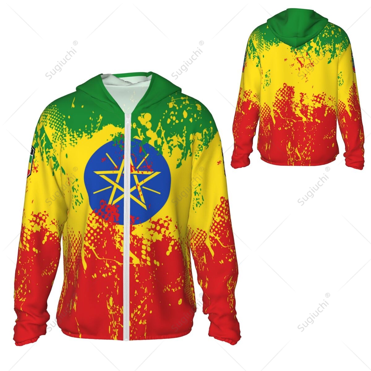 Ethiopia Flag Sun Protection H - مراجعة Fishing Hoodie وسعره