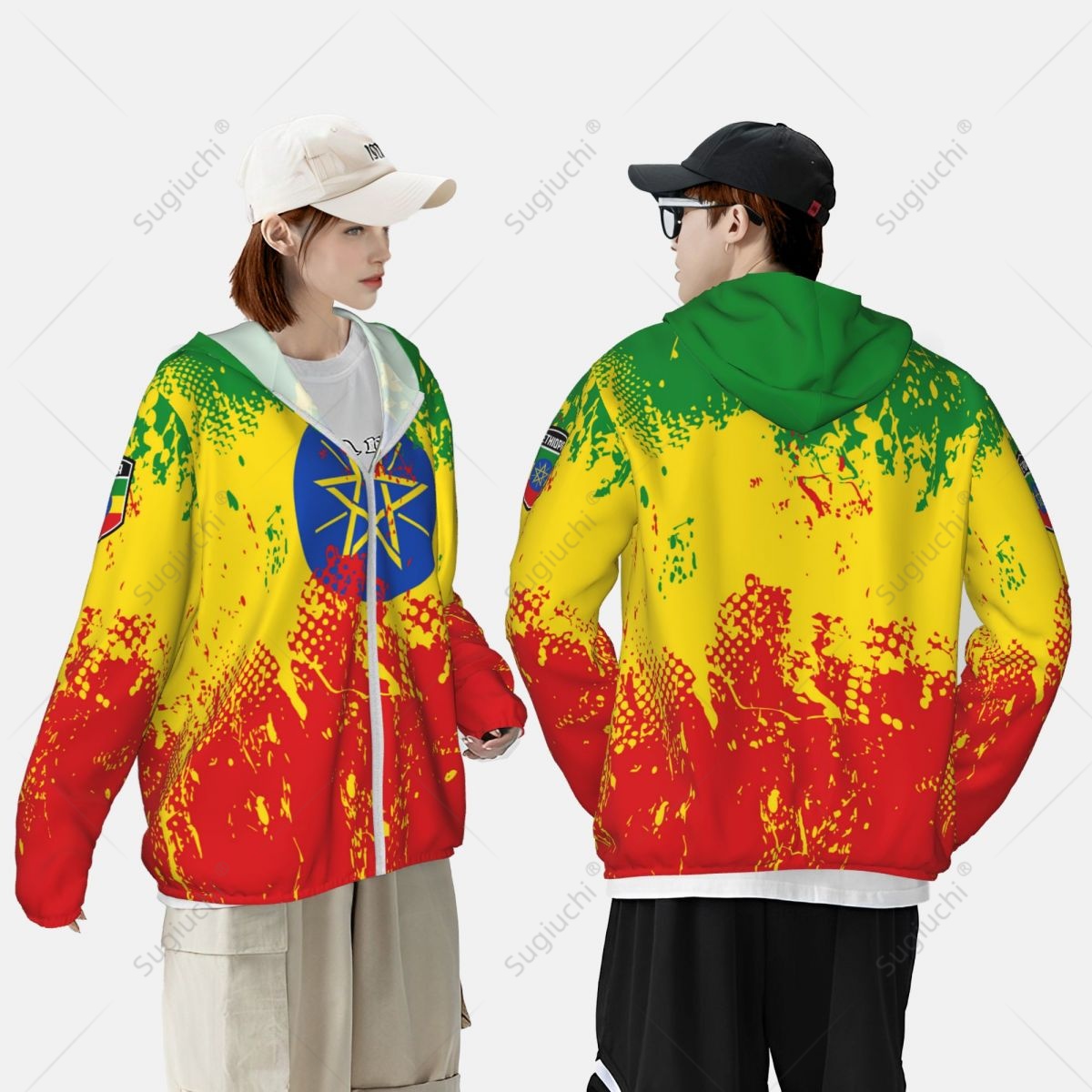 Ethiopia Flag Sun Protection H - مراجعة Fishing Hoodie وسعره