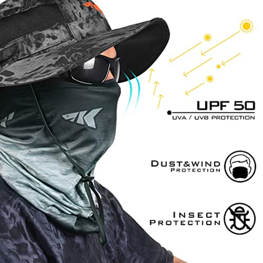 Sol Armis Neck Gaiter - UPF 50 - مراجعة Fishing Mask Sun Protection وسعره