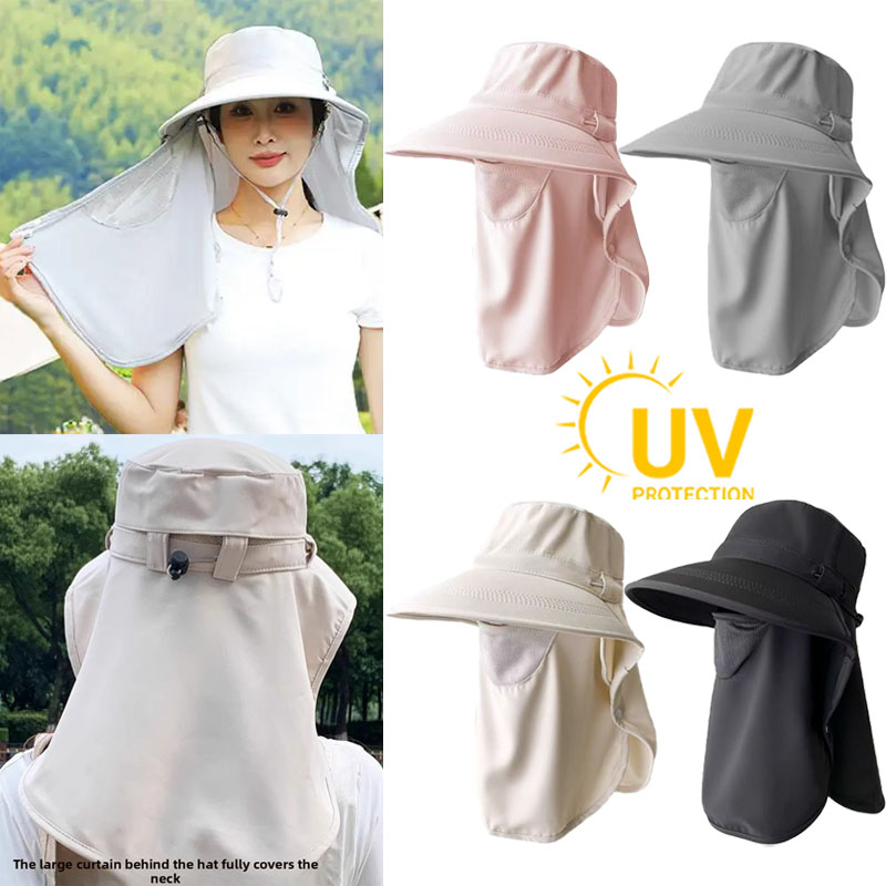 Summer Sun Hats with Face Mask - مراجعة Fishing Mask Sun Protection وسعره