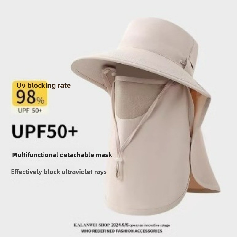 Summer Sun Hats with Face Mask - مراجعة Fishing Mask Sun Protection وسعره