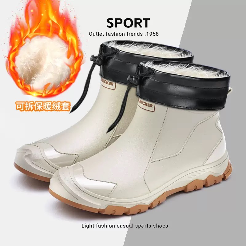Waterproof Men's Rain Shoes Fa - مراجعة Fishing Socks وسعره