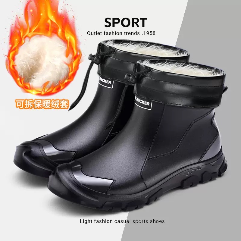 Waterproof Men's Rain Shoes Fa - مراجعة Fishing Socks وسعره