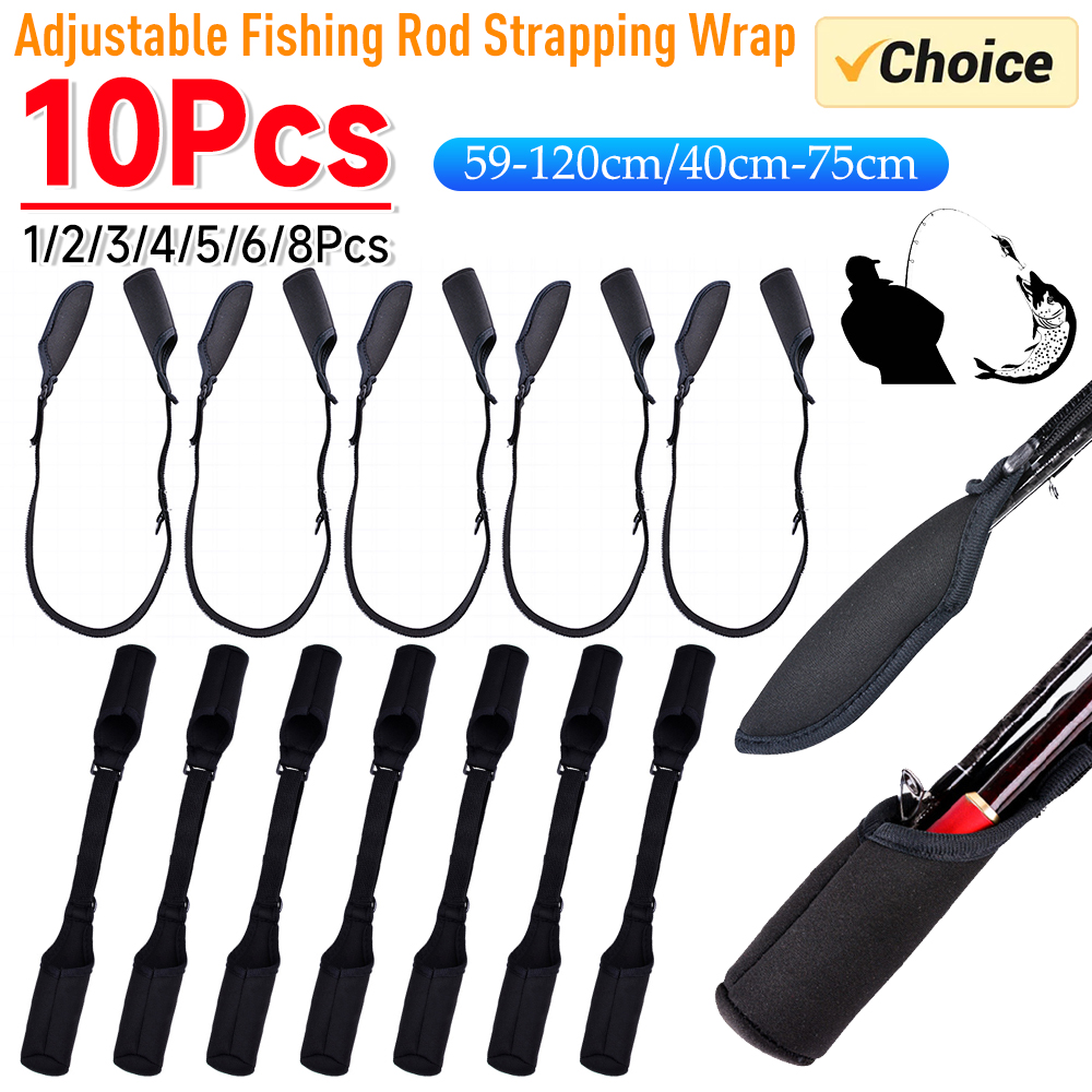 1-10PCS Fishing Rod Socks Srta - مراجعة Fishing Socks وسعره