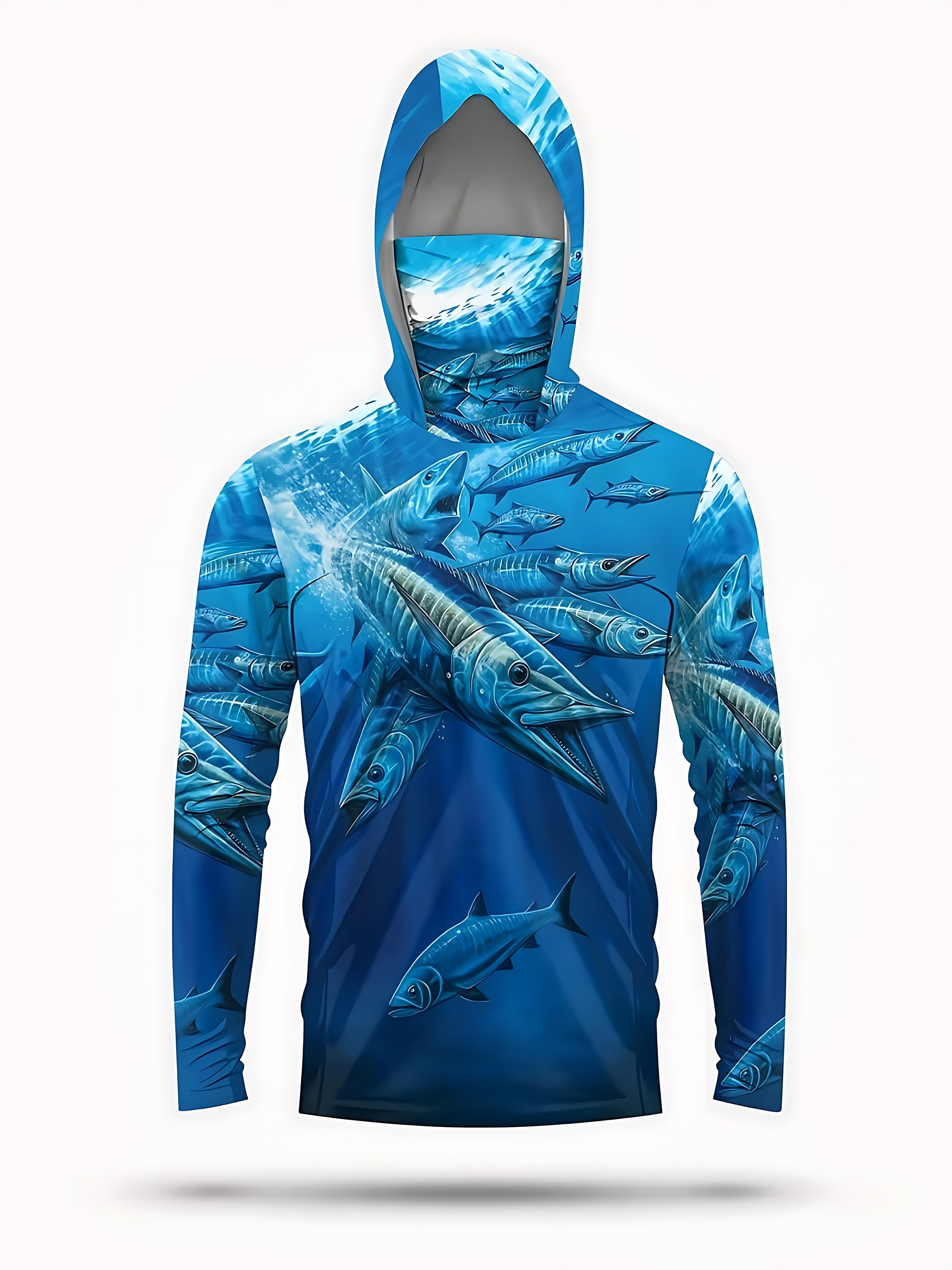 Fishing Shirt Hooded Men Fishi - مراجعة Fishing Mask Sun Protection وسعره
