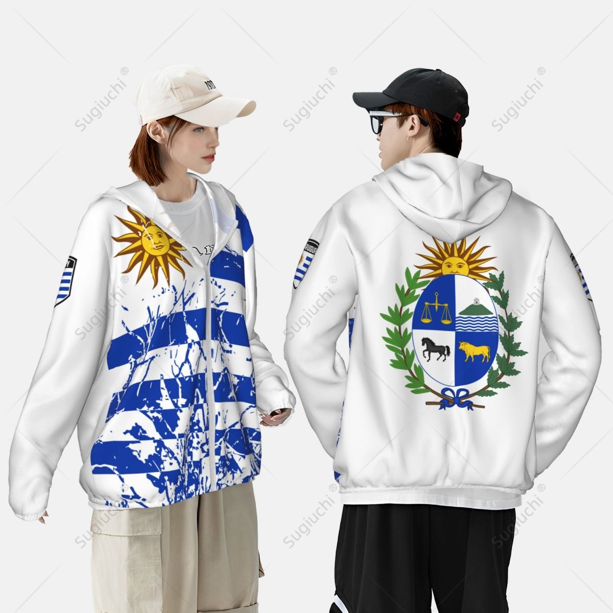 Uruguay Flag Sun Protection Ho - مراجعة Fishing Hoodie وسعره