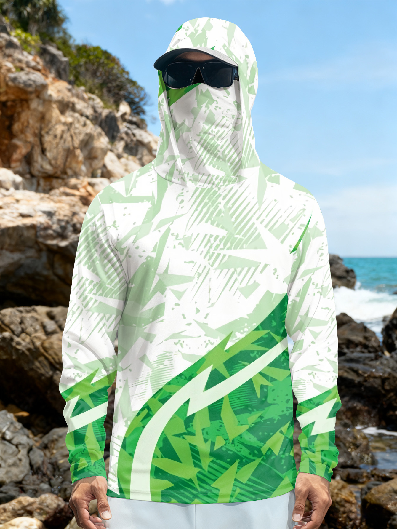 Men's Fishing Hooded Long-Slee - مراجعة Fishing Hoodie وسعره