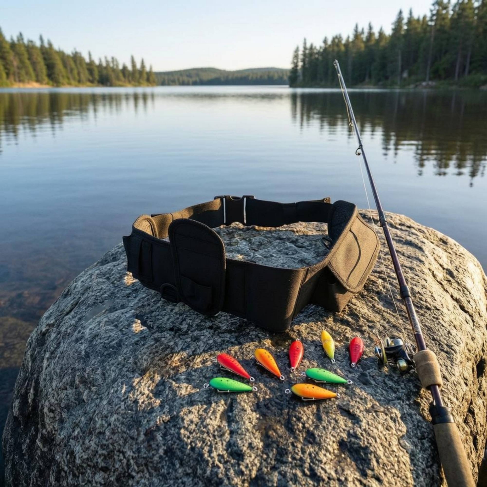 Fishing Waist Bag Buckle Closu - مراجعة Fishing Belt وسعره