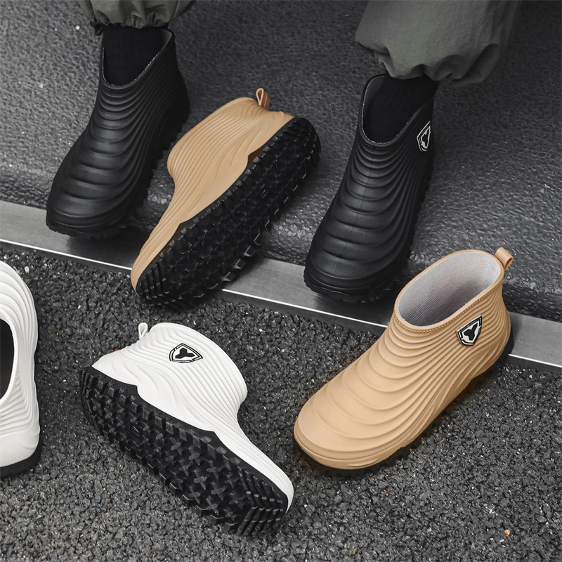 Men's Rain Shoes Fashion Water - مراجعة Fishing Boots وسعره