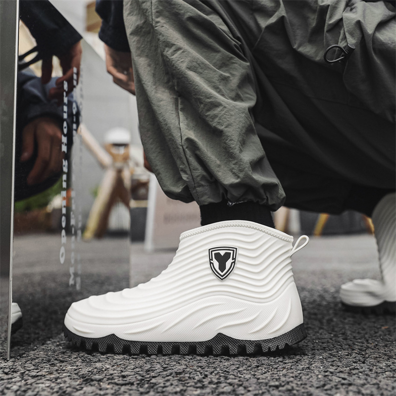 Men's Rain Shoes Fashion Water - مراجعة Fishing Boots وسعره