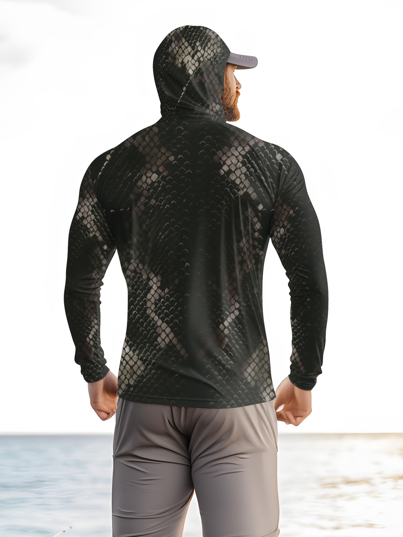 Men's Fishing Hooded Long-Slee - مراجعة Fishing Hoodie وسعره