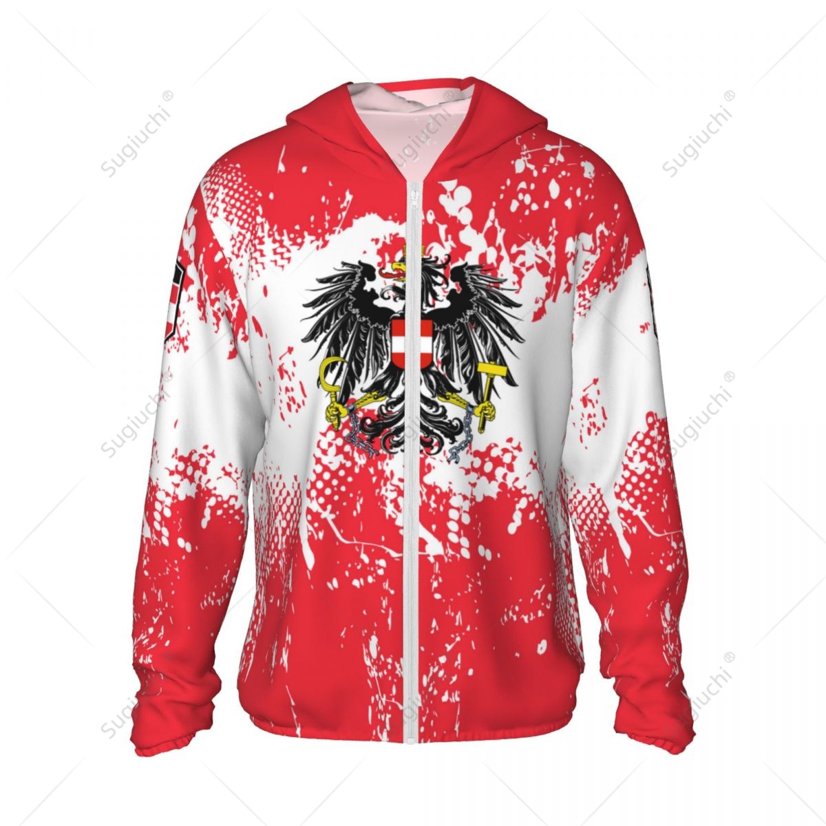 Austria Flag Sun Protection Ho - مراجعة Fishing Hoodie وسعره