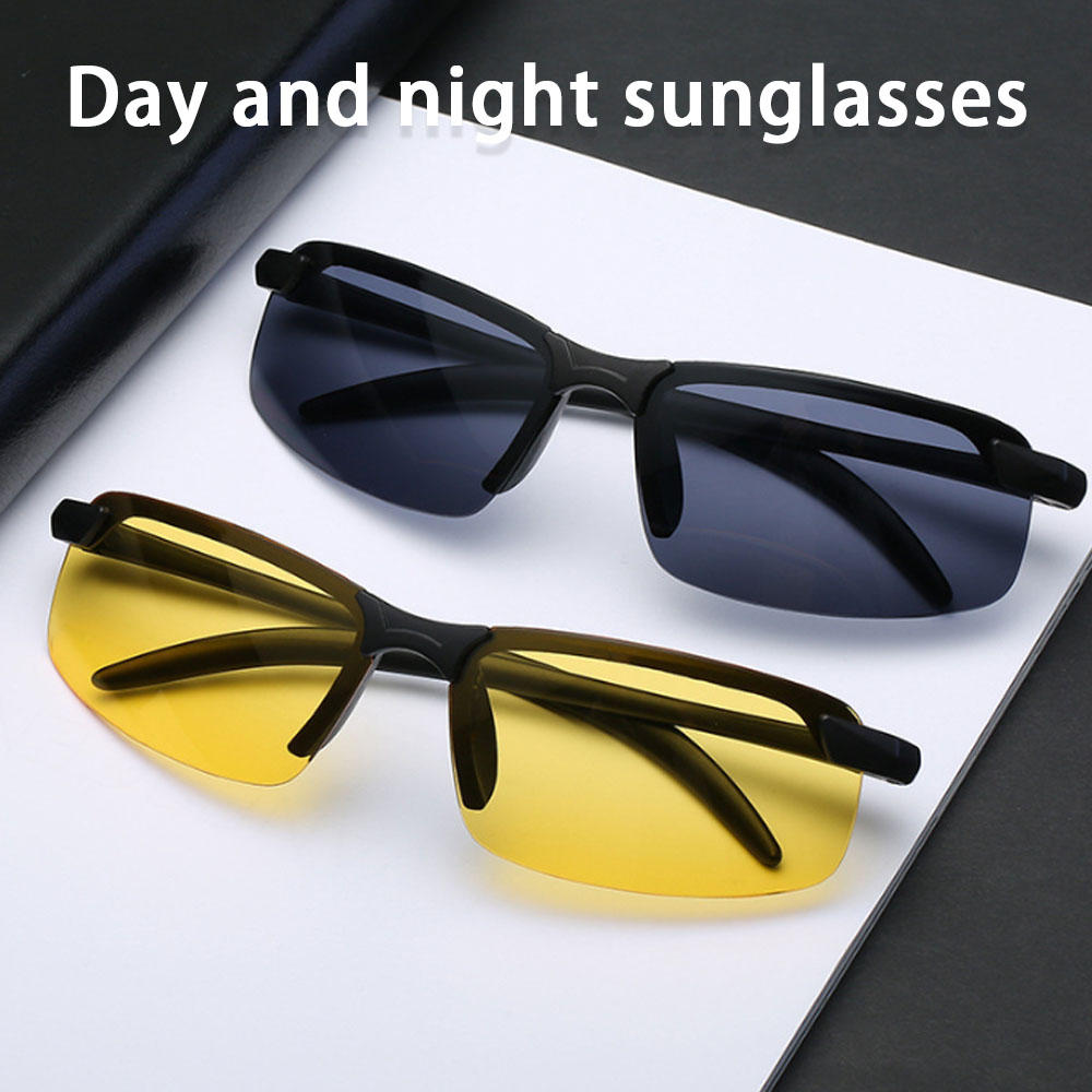 Rimless trendy Sunglasses man  - مراجعة Fishing Sunglasses Polarized وسعره