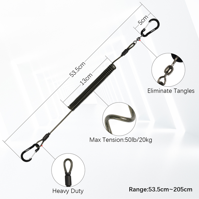 fishing tools Coiled Lanyards  - مراجعة Fishing Belt وسعره