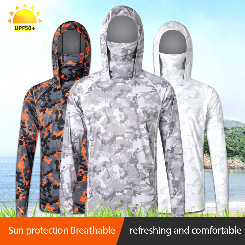 Camouflage Fishing T-shirt wit - مراجعة Fishing Shirt Uv Protection وسعره