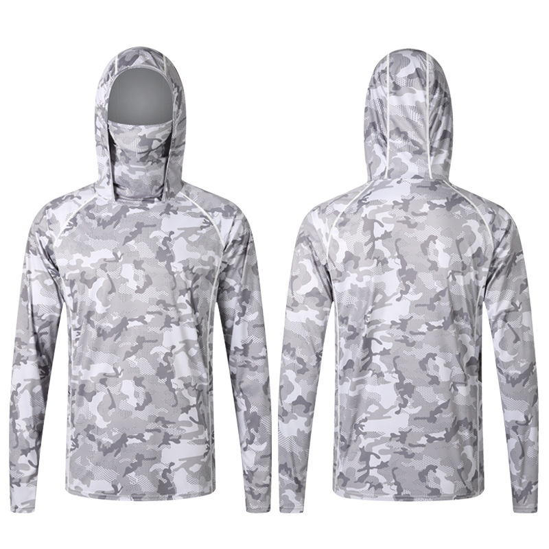 Camouflage Fishing T-shirt wit - مراجعة Fishing Shirt Uv Protection وسعره