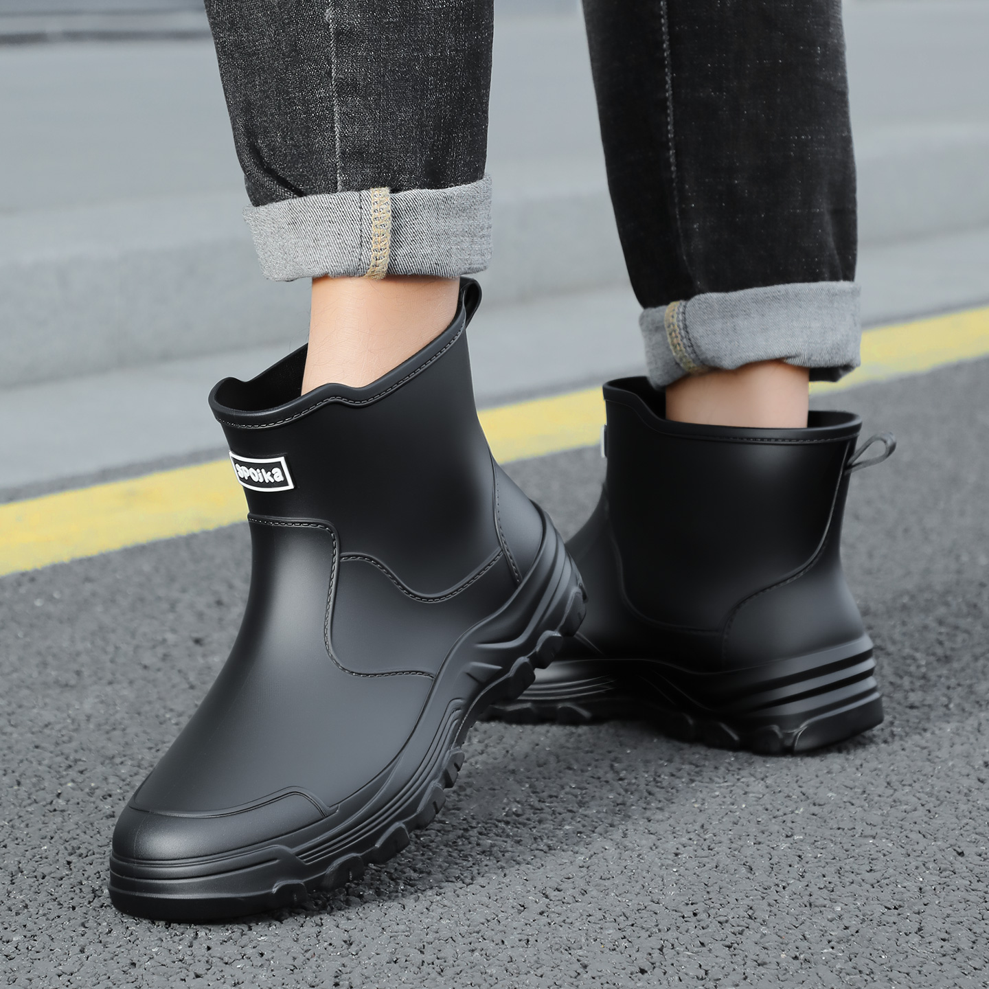 Fashionable new style men's mi - مراجعة Fishing Boots وسعره