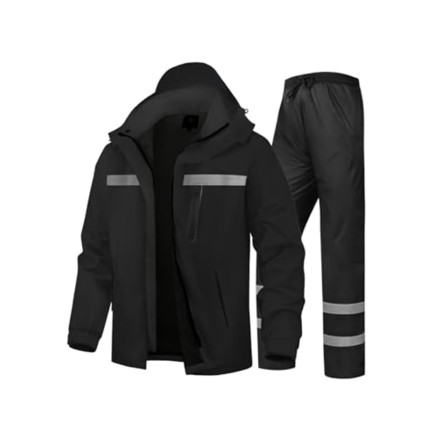 Men's Rain Suit High Visibilit - مراجعة Fishing Rain Suit وسعره