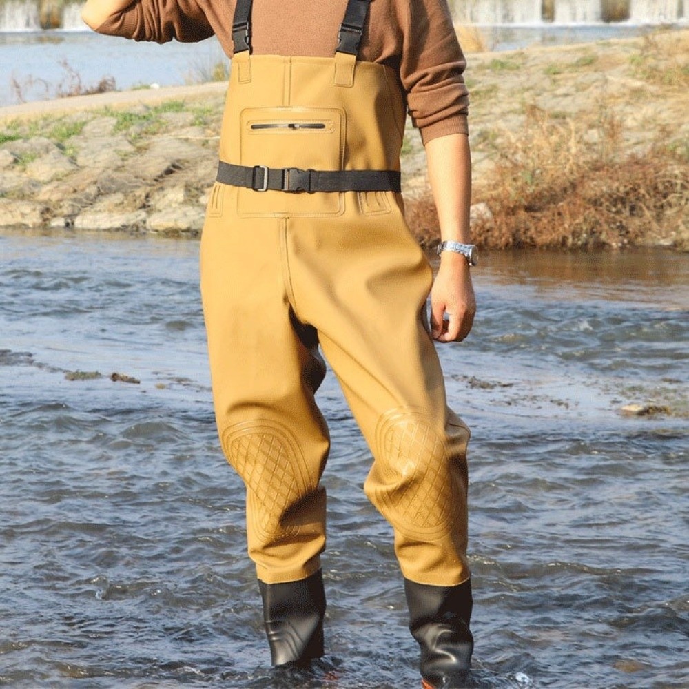 Useful PVC Fishing Suit Double - مراجعة Fishing Pants Waterproof وسعره