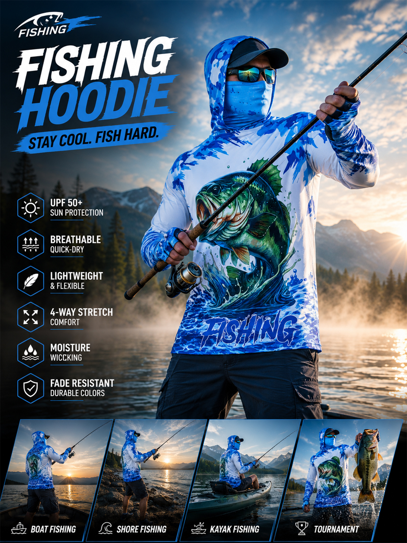 Fishing Hooded Shirt Upf 50 Fi - مراجعة Fishing Hoodie وسعره