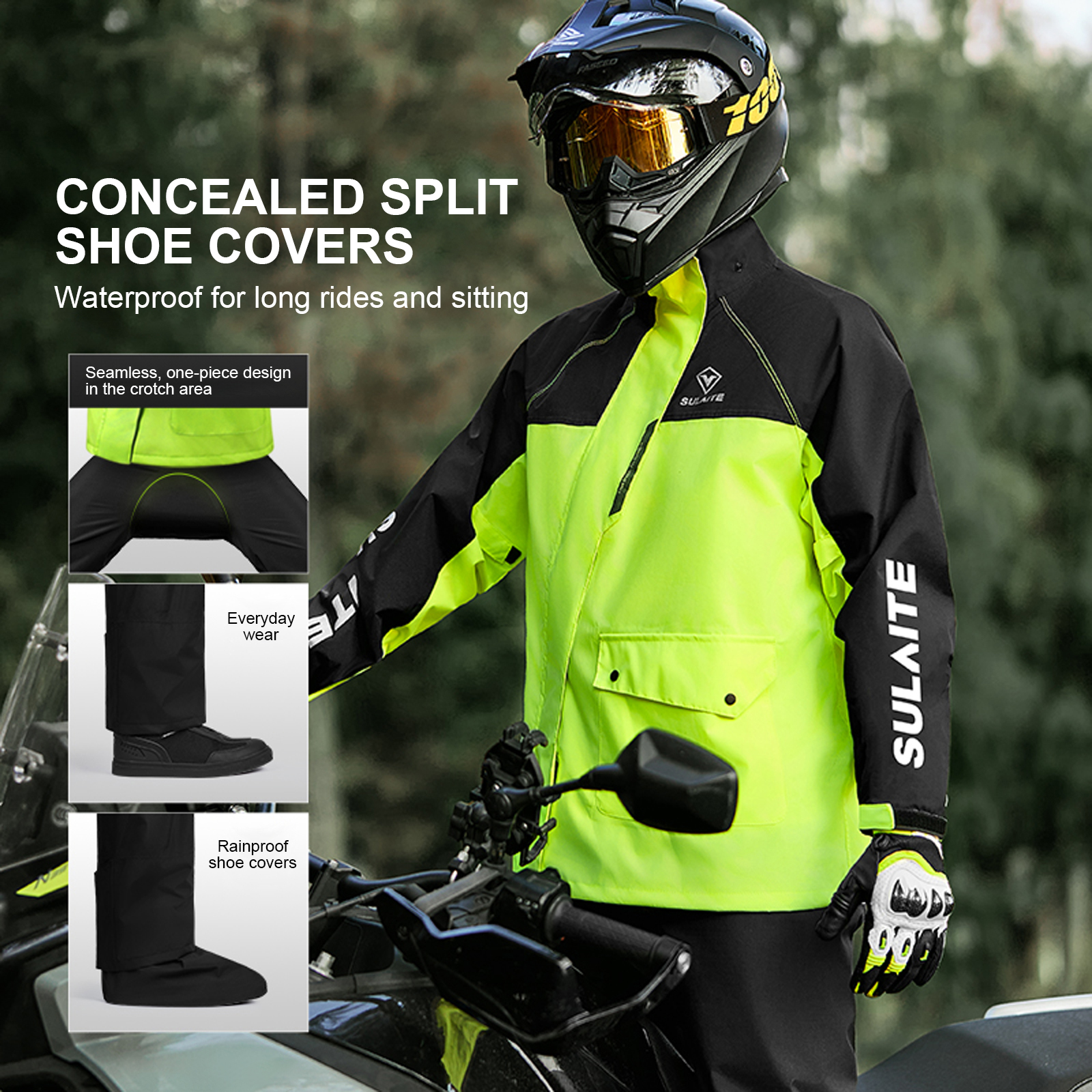 Motorcycle Rain Suit for Men & - مراجعة Fishing Rain Suit وسعره