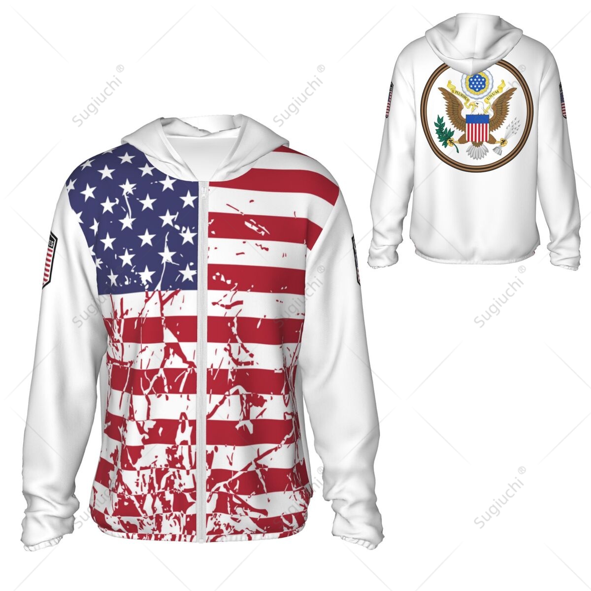 United States Flag Sun Protect - مراجعة Fishing Hoodie وسعره
