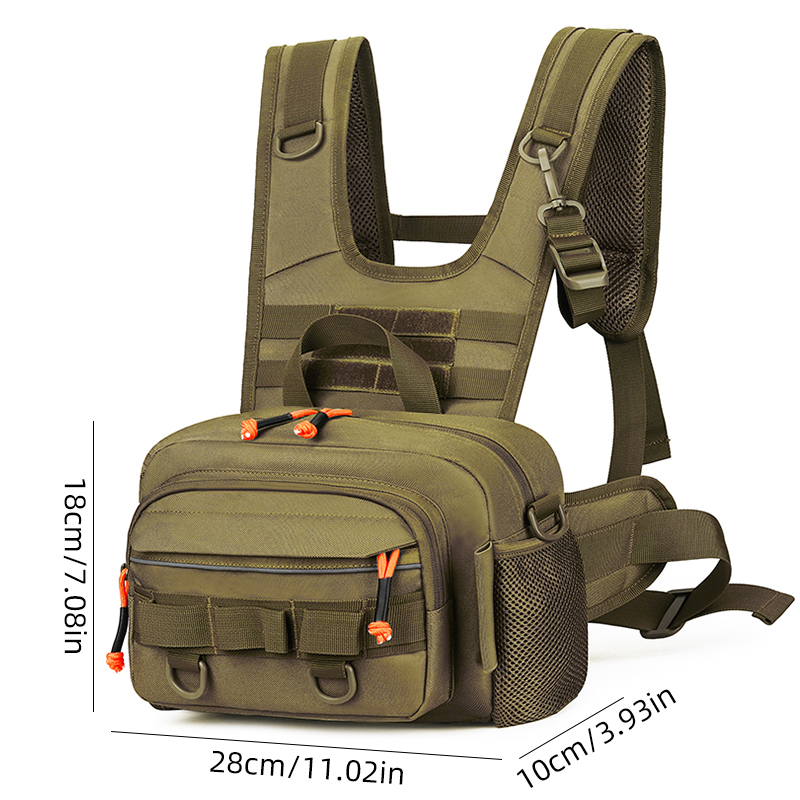 Men Chest Bag Tactical Fishing - مراجعة Fishing Vest وسعره