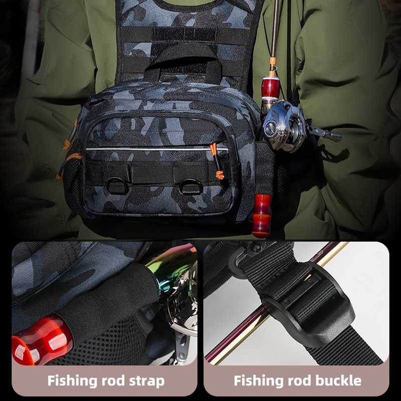 Men Chest Bag Tactical Fishing - مراجعة Fishing Vest وسعره