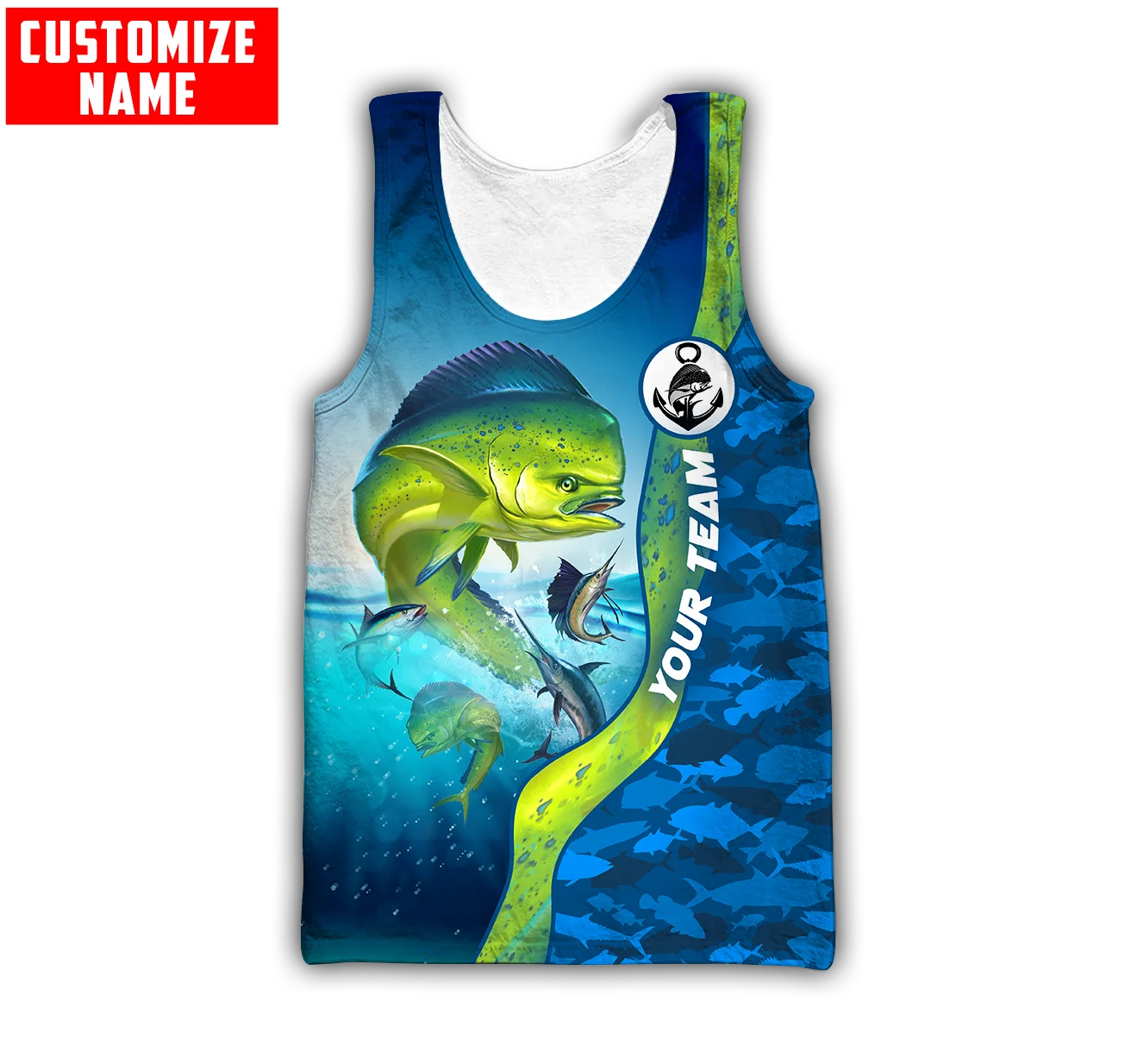 Custom name Mahi mahi fishing  - مراجعة Fishing Vest وسعره