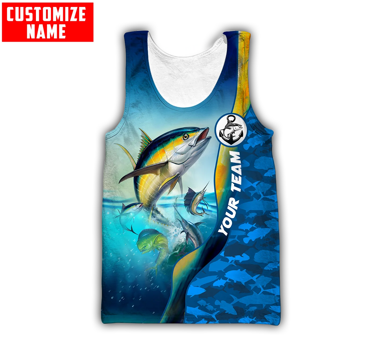 Custom name Mahi mahi fishing  - مراجعة Fishing Vest وسعره
