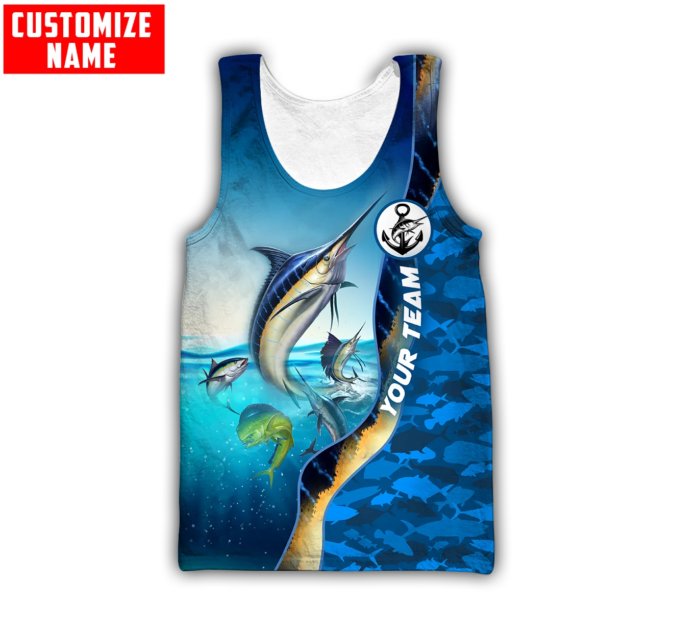 Custom name Mahi mahi fishing  - مراجعة Fishing Vest وسعره