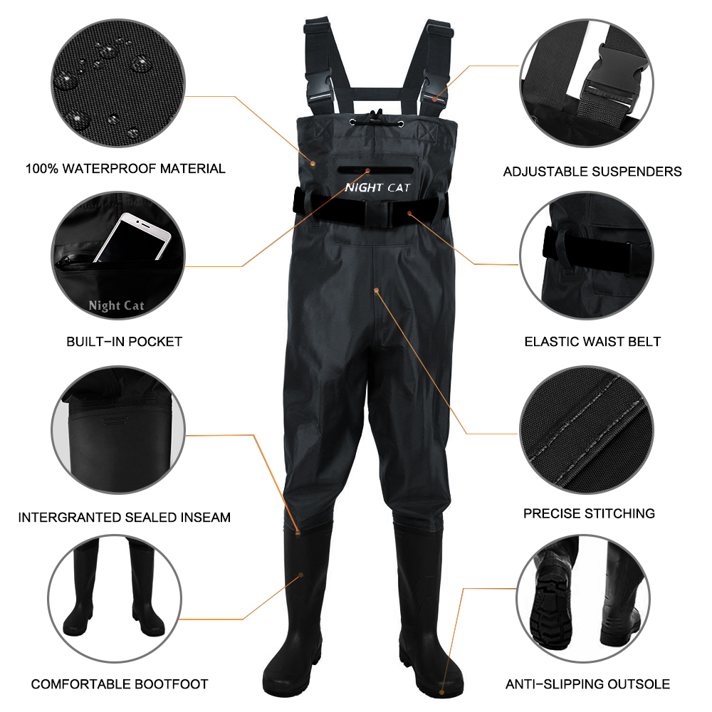 Men's Breathable Waders Waterp - مراجعة Fishing Waders وسعره