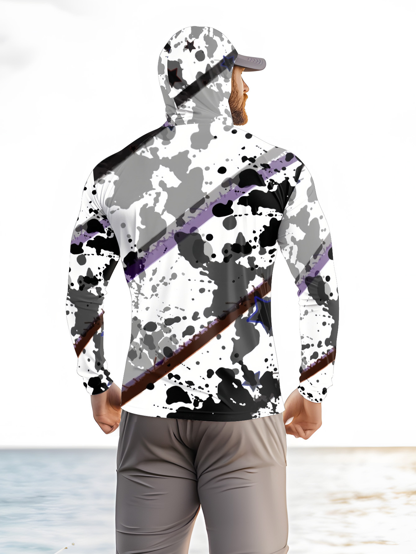 Men Hood Fishing Shirt long sl - مراجعة Fishing Hoodie وسعره