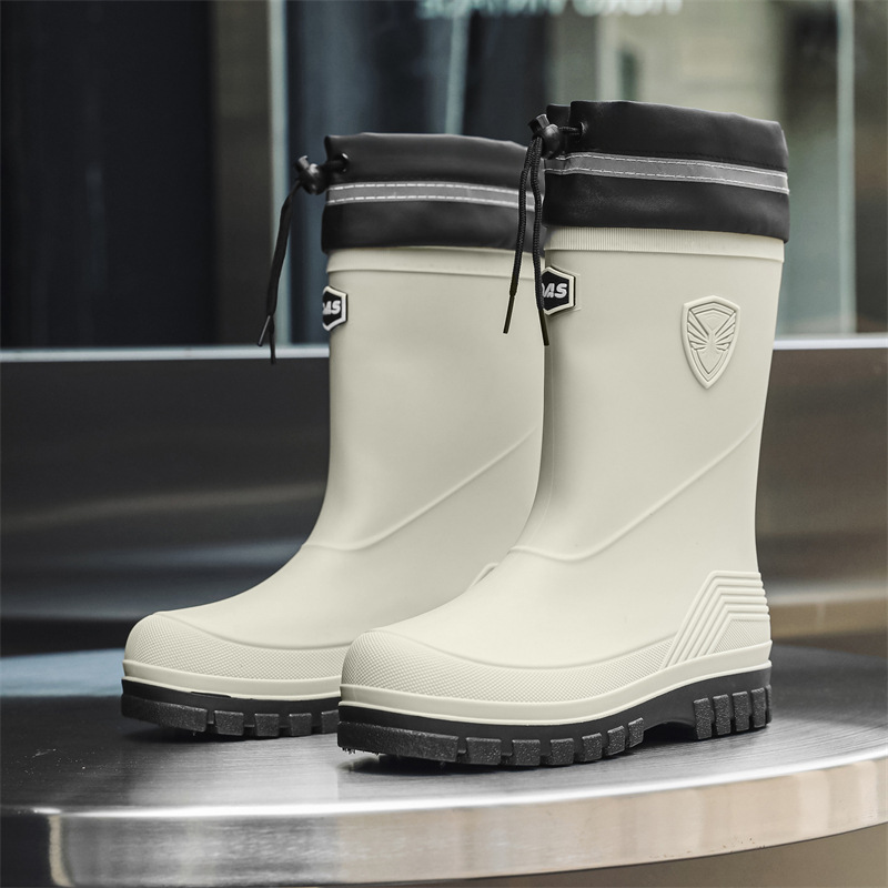 Fashion Men's Rain Boots Mid-C - مراجعة Fishing Boots وسعره