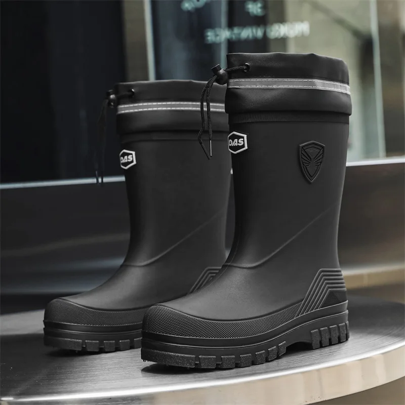Fashion Men's Rain Boots Mid-C - مراجعة Fishing Boots وسعره