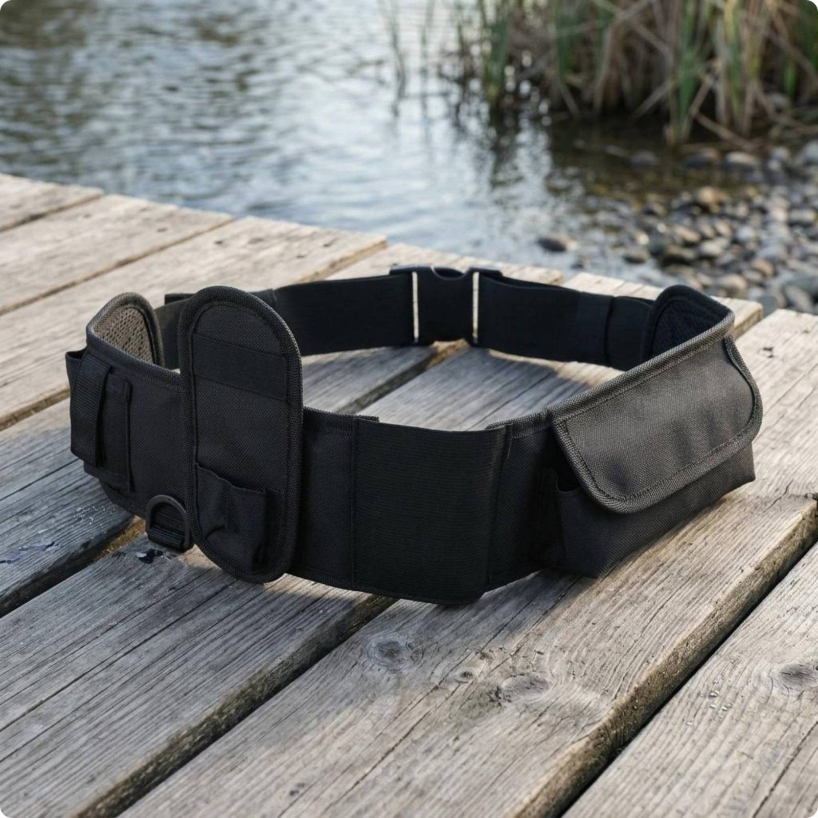Fishing Waist Bag Flap Pockets - مراجعة Fishing Belt وسعره
