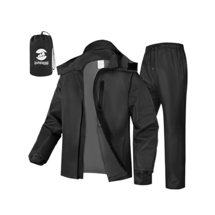 SaphiRose Men's Waterproof Rai - مراجعة Fishing Rain Suit وسعره