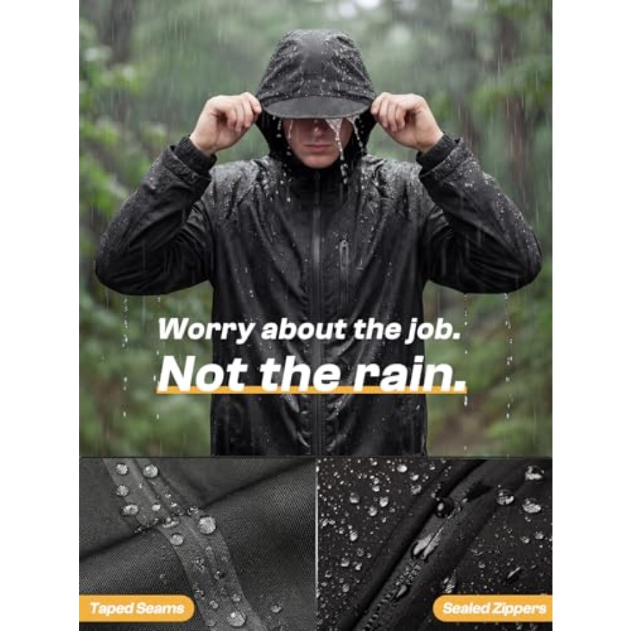 SaphiRose Men's Waterproof Rai - مراجعة Fishing Rain Suit وسعره